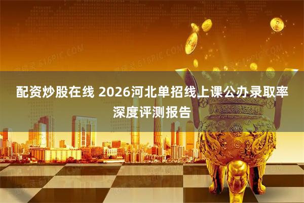 配资炒股在线 2026河北单招线上课公办录取率深度评测报告